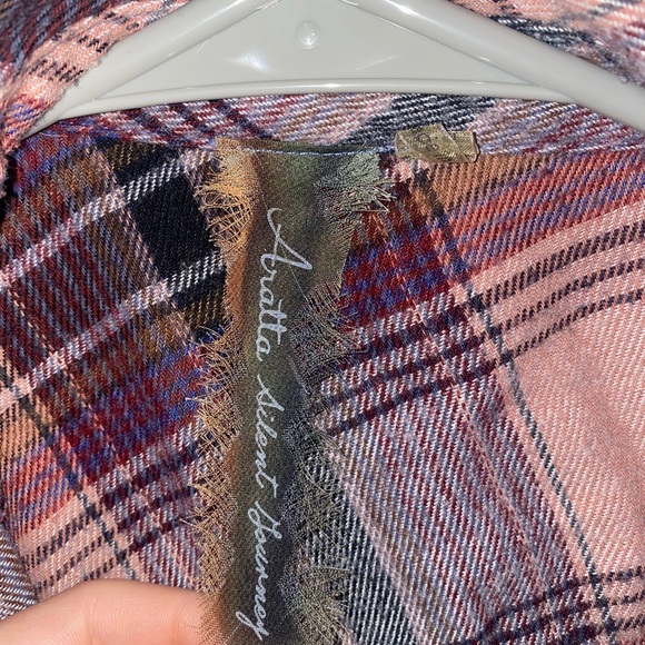 Aratta Silent Gourney women’s Multi Fabric Flannel Button Up size small - Picture 3 of 8